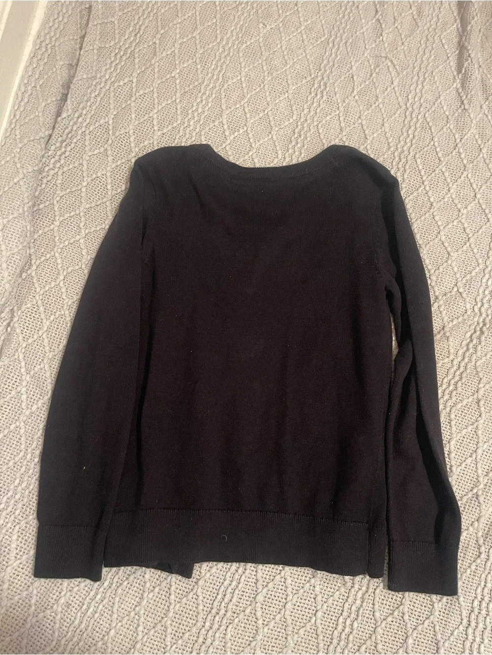 The Children's Place Black Button-Up V-Neck Cardigan
